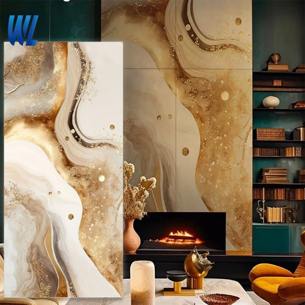 Factory Good Price B1 Fireproof Waterproof Building Material UV Marble Board PVC Wall Panel Spc Wall Panel PVC Marble Panel