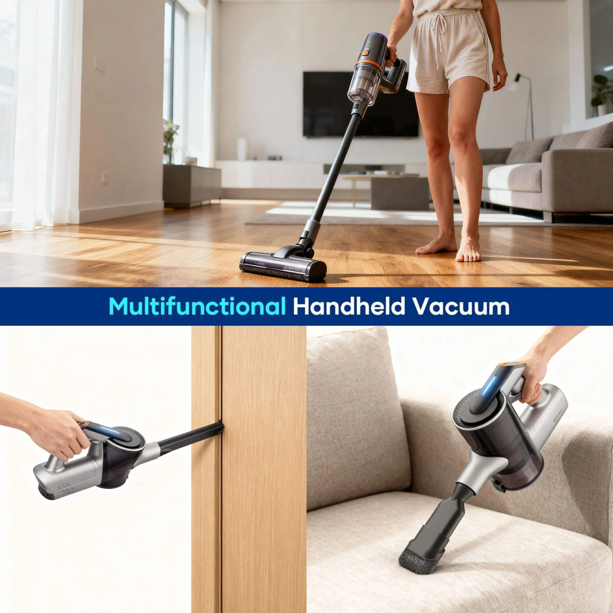 Longbank New Wholesale Professional Electric Handheld Cordless Vacuum Cleaner Wireless Stick Vacuum with Powerful Suction
