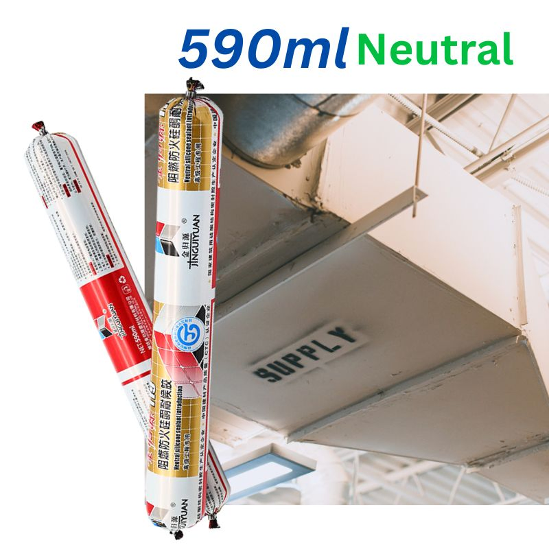 Topsen 119 Fireproof Silicone Sealant High-Temperature Resistant to 180°C Fv-0 Fire Rated for Building Sealin