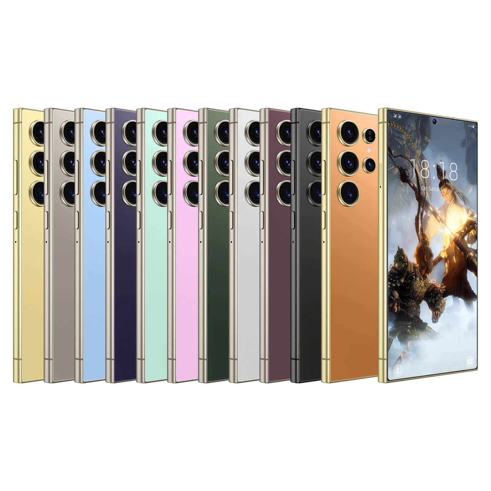 Global Version 4+64GB Network Cheap Unlocked S25 Ultra Clone Cell Mobile Phone Private White Label Smartphone