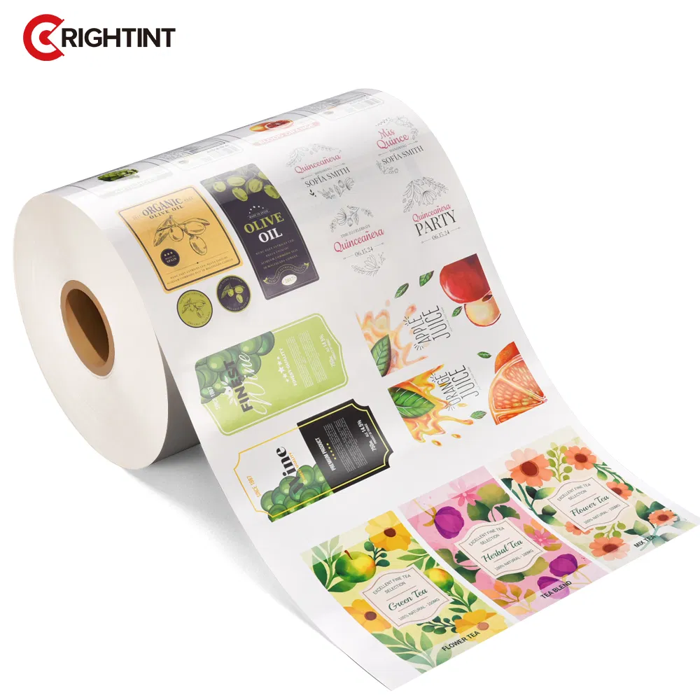Glossy White BOPP Roll for UV Inkjet Food Package Sticker