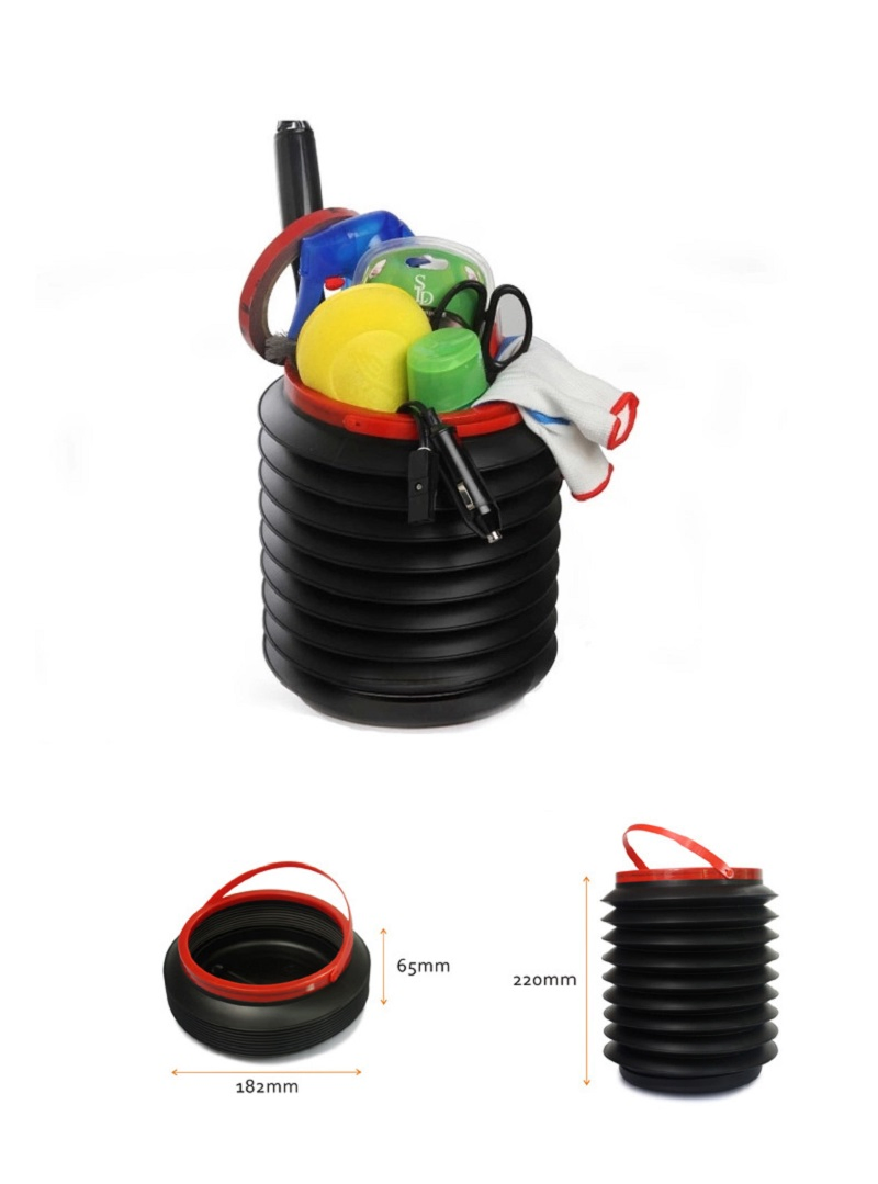 Collapsible Car Dustbin Pop up Trash Can Foldable Waste Bin Garbage Storage Rubbish Organizer, Retractable Trash Bins Portable Car Water Storage Esg17230