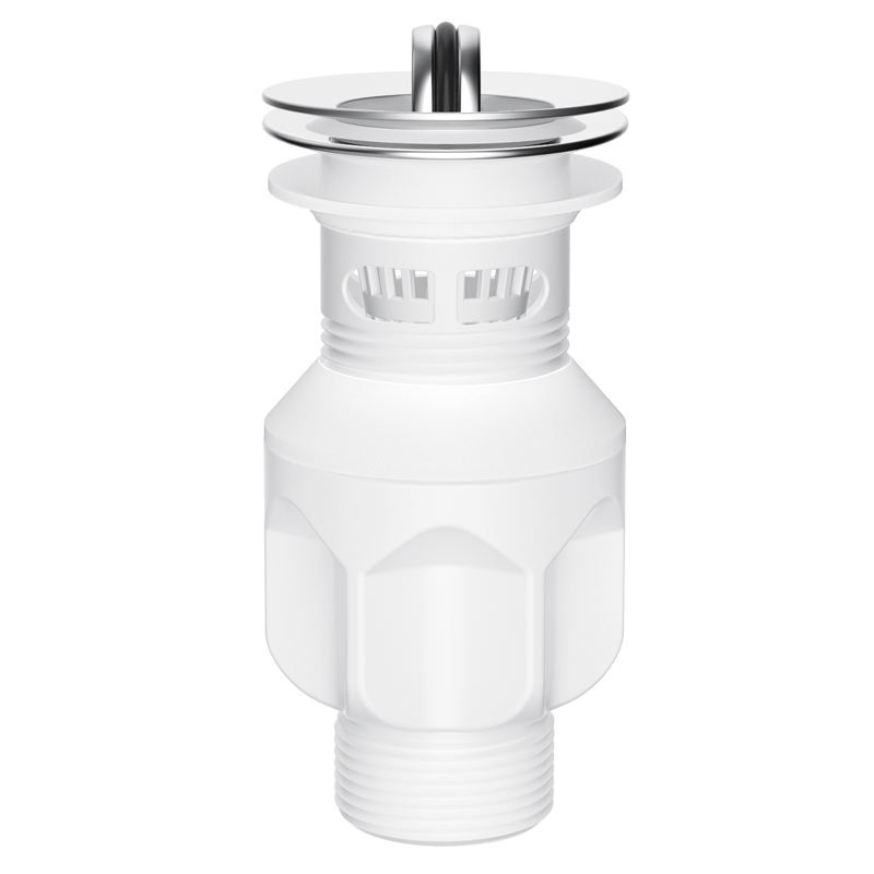 American Style Flip-up Cover Anti-Clogging Stainless Steel PP Material Bathroom Washbasin Drain