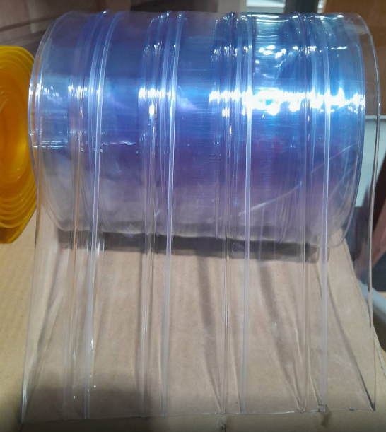 Cold Room Soft Clear Ribbed Protection Film Plastic PVC Outdoor Door Curtain
