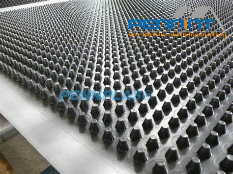 HDPE Dimple Drainage Sheets / Waterproofing in White, Black, and Green