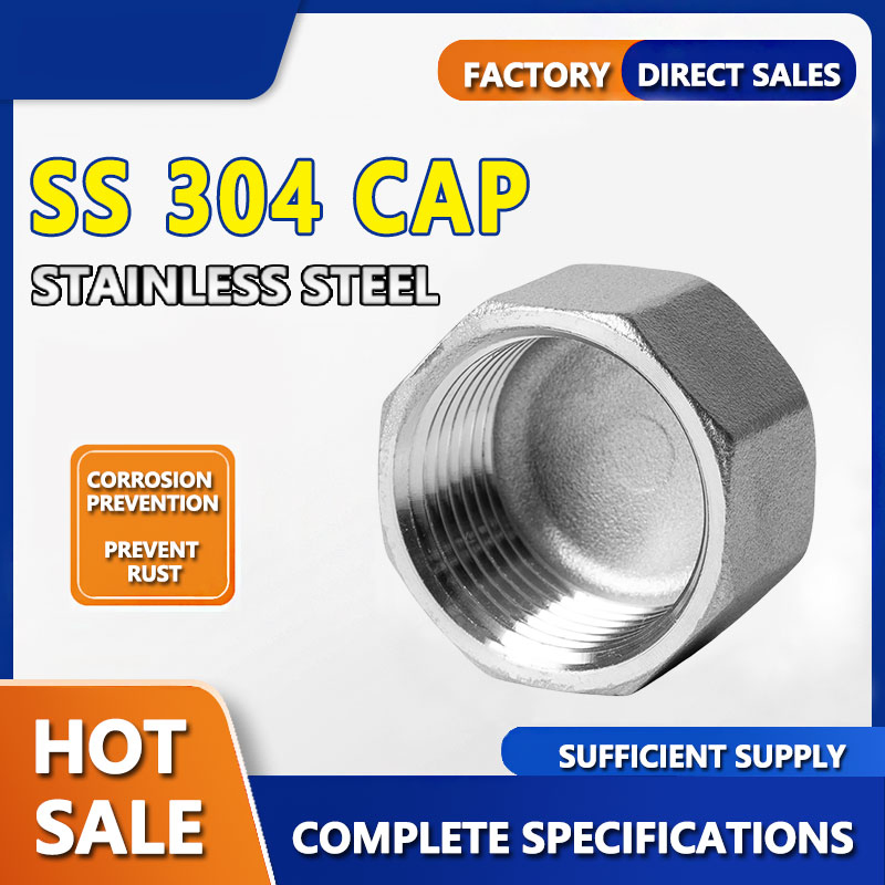 Hot Selling Stainless Steel Pipe Fittings 304 Thread Hexagonal Cap