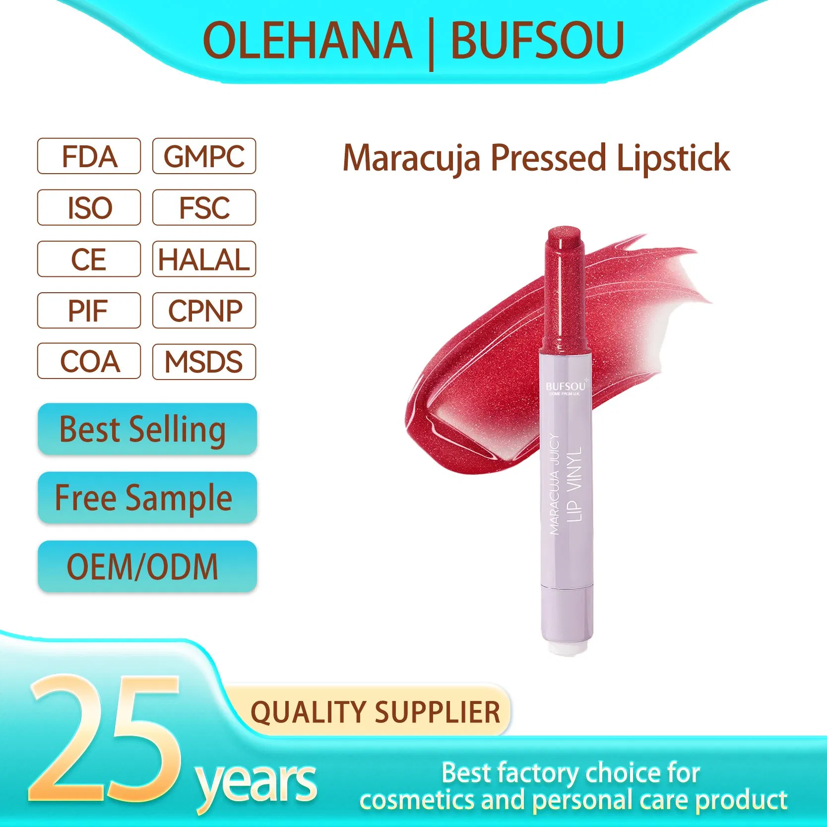 Customized Waterproof Private Label Long-Lasting Press Lipstick Pen Moisturizing Lipstick