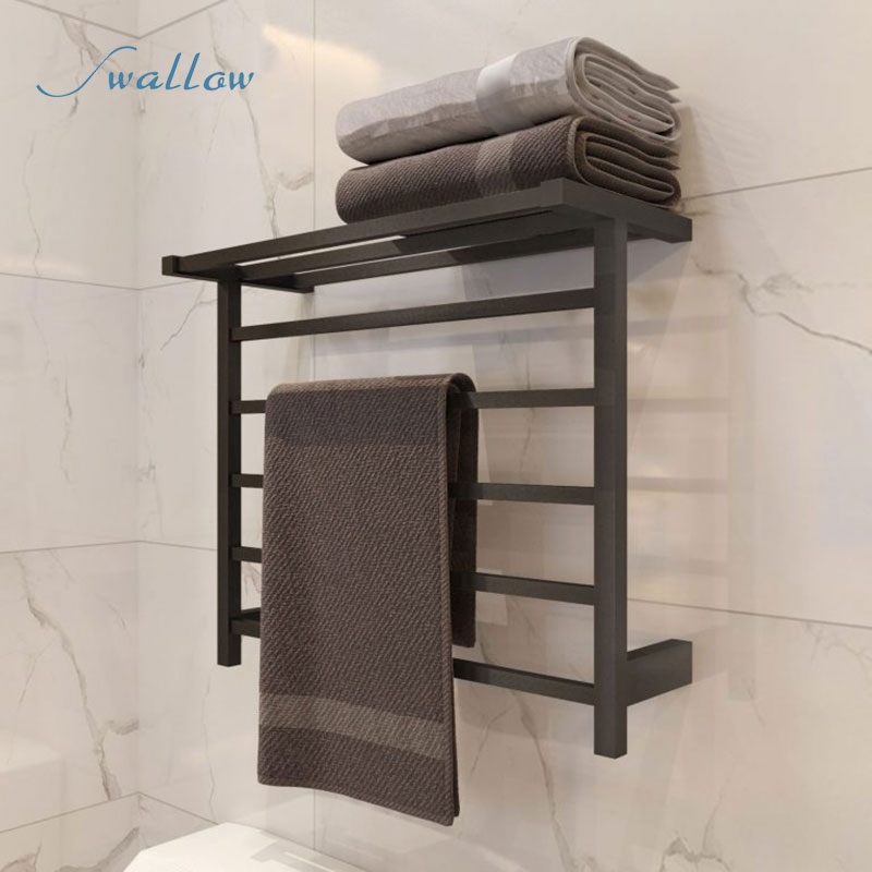 5-Bar Electric Towel Warmer in Brushed Stainless Steel