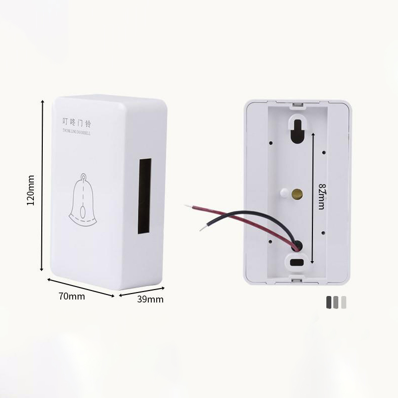 Wired Doorbell Ding Dong Mini Door Bell Hotel Used White Chime Bell