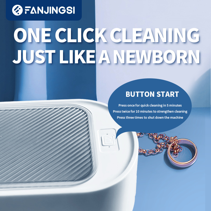 Multi Functional Denture Watch Glasses Jewelry Cleaner Mini Ultrasonic Cleaner