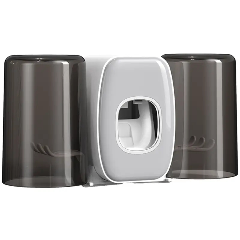 New Mini Rechargeable Bathrooms Toothbrush Holder with UV Sterilizer and Toothpaste Dispenser