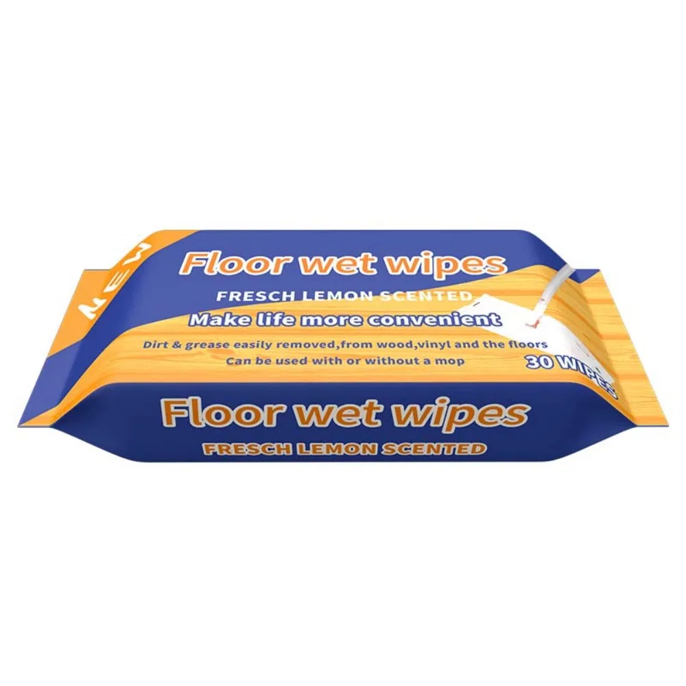 Disposable Electrostatic Dust Removal Nonwoven Mops Floor Wet Wipes Embossed Spunlace for Floor Cleaning Wipes