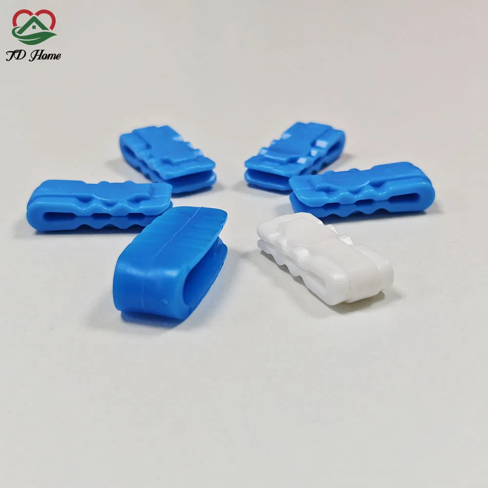Factory Wholesale PA PE Plastic Slider Seal Clips for Vacuum Compression Bags 30mm White Blue