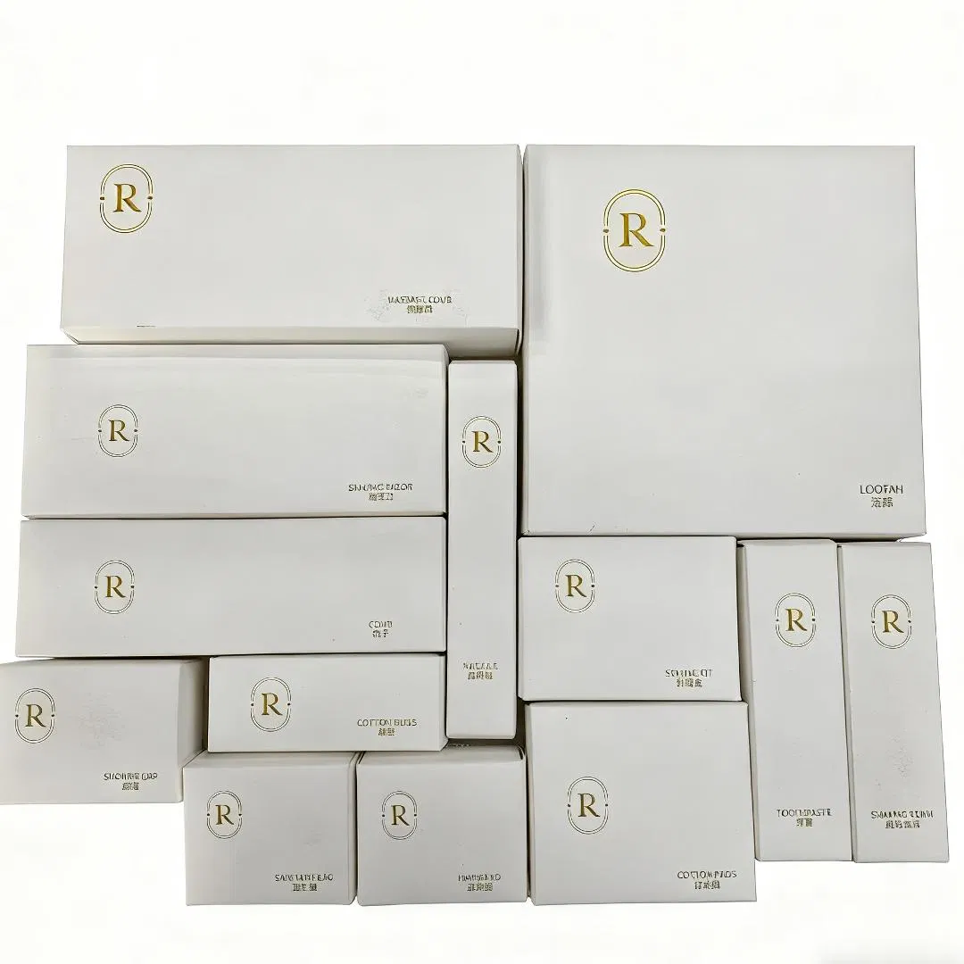 Luxury Hotel Guest Room Amenities Kit with Custom Logo Gift Box