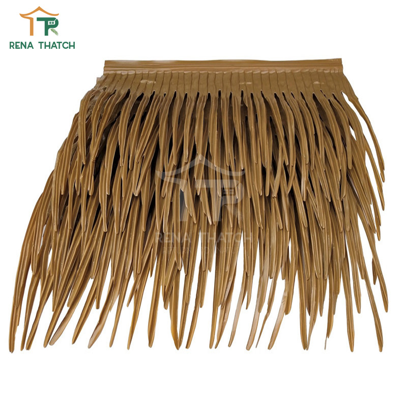 Eco-Friendly Plastic Artificial Thatch Synthetic Palm Fiber Palm for Decoration