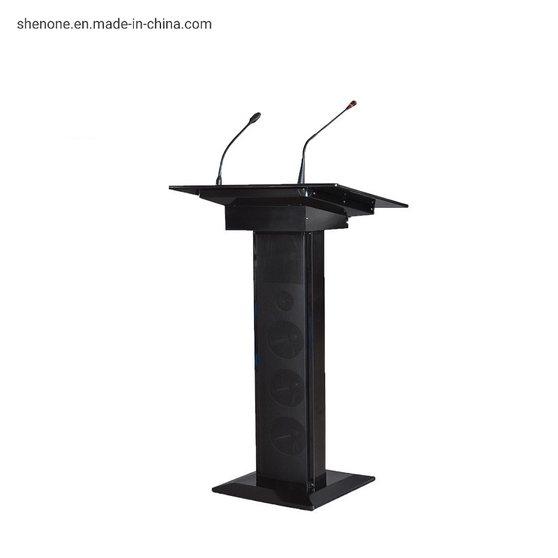 Shenone Professional Speech Lectern Rostrum Design Wooden Hotel Podium for Conference