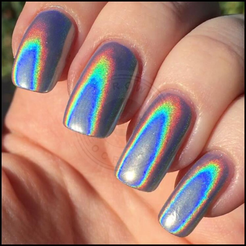 Rainbow Mirror Holographic Powder Laser Silver Holo Chrome Pigment