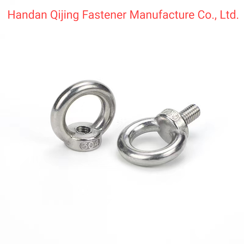 Глаз-болт DIN580 с гайкой, сталь 304, M5-M14