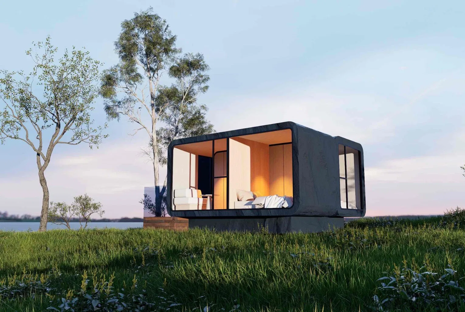 Modular Space Capsule Tiny Container House Luxury Prefab House Modern Capsule House