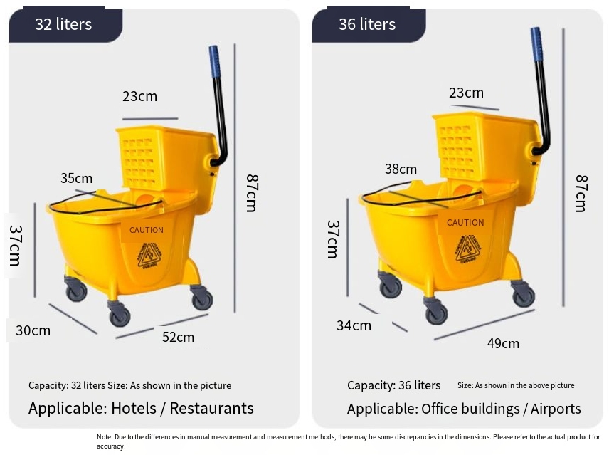 Hot Selling Industrial Mop Bucket Hand-Free Mop Water Extraction Cart