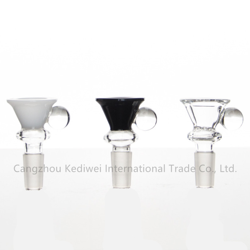 Wholesale Glass Slides Glass Bowl with Handle for Water Pipe Smoking Pipe