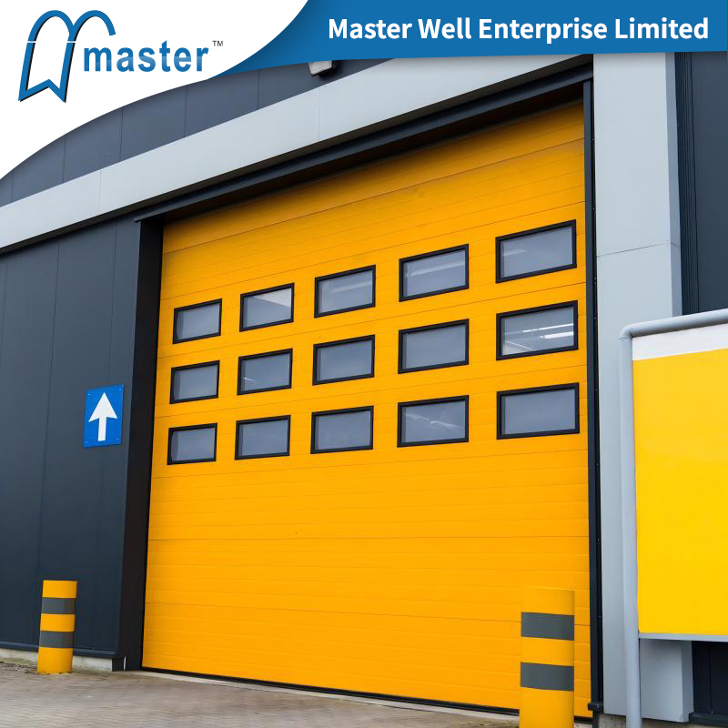 Precision Residential Full View Double Galvanized Industrial Roll up Door with Windows