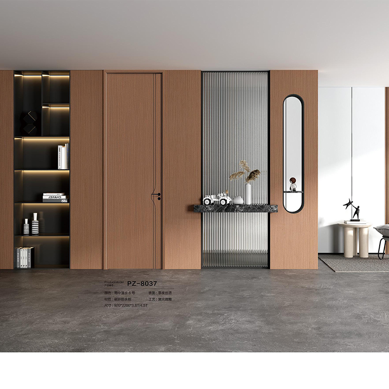 Modern WPC Solid Wood Interior Door for Stylish Apartments