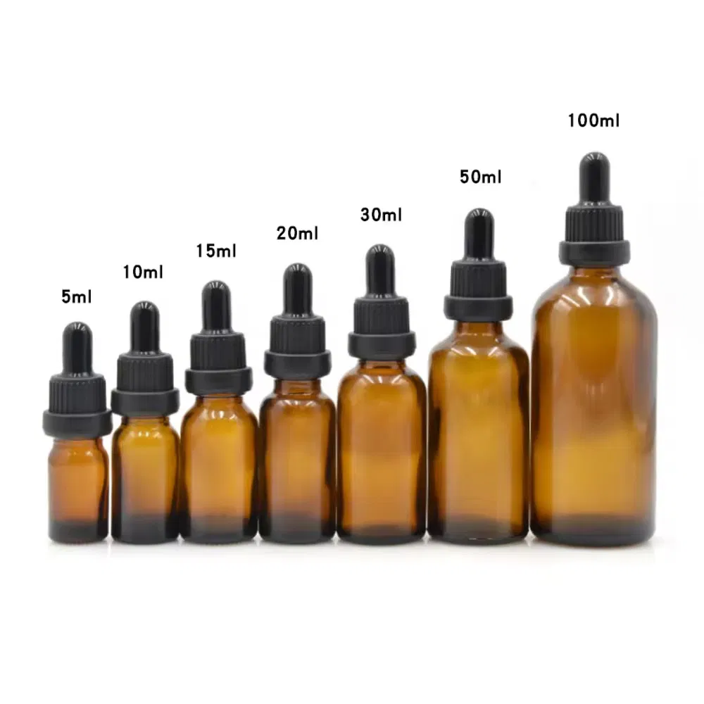 30ml Essential Oil Bottle Glass Amber Round Bottle with Dropper