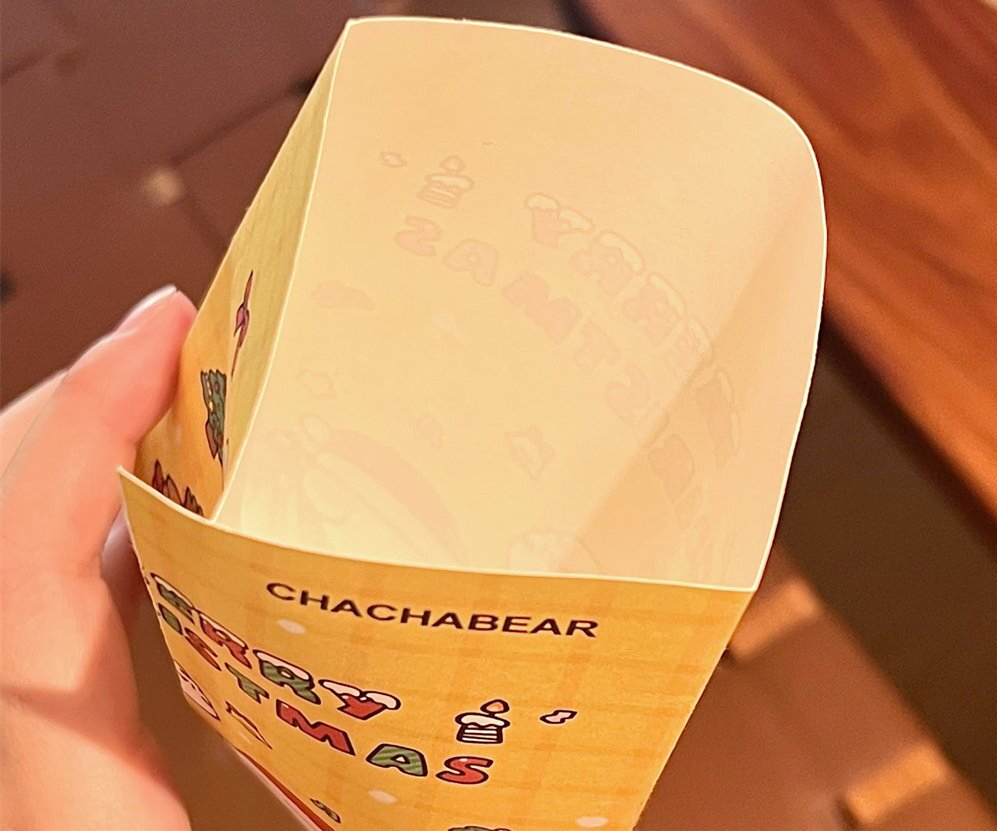 Christmas Stock Greaseproof Food Wrapping Paper Bag for Snack
