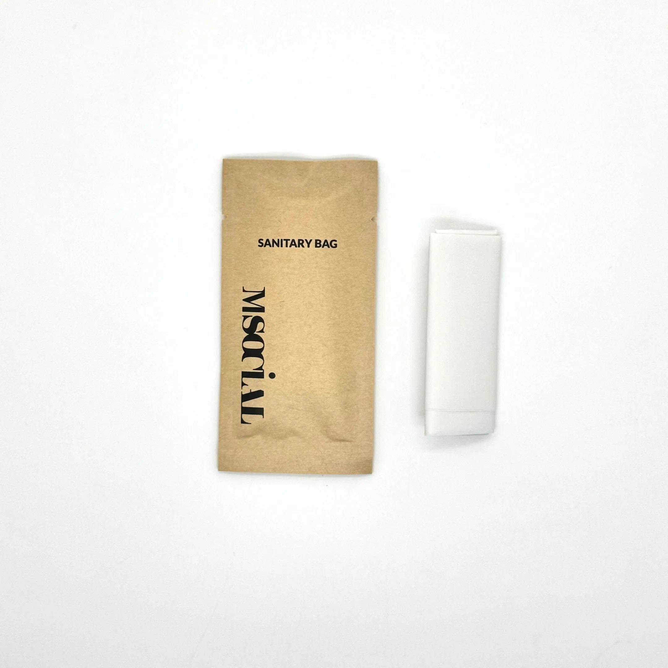Environmentally Friendly Biodegradable Kraft Paper Bag Hotel Supplies Set 01