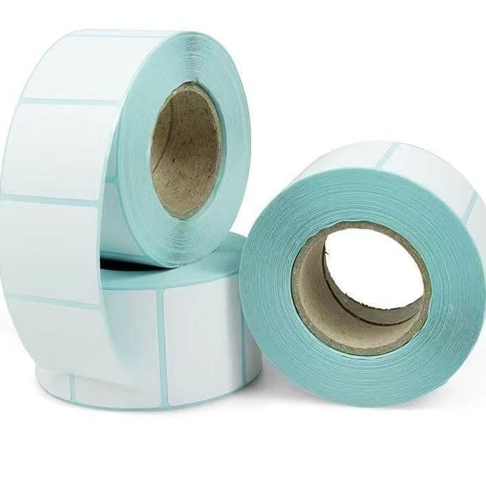 Customizable White Three-Proof Self-Adhesive Label Paper Roll for Supermarket
