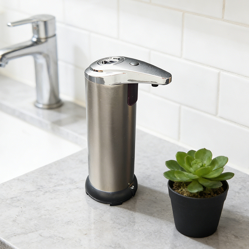 Automatic Soap Dispenser Stainless Steel Touchless Hand Sanitizer Dispenser for Bathroom Kitchen Hotel
