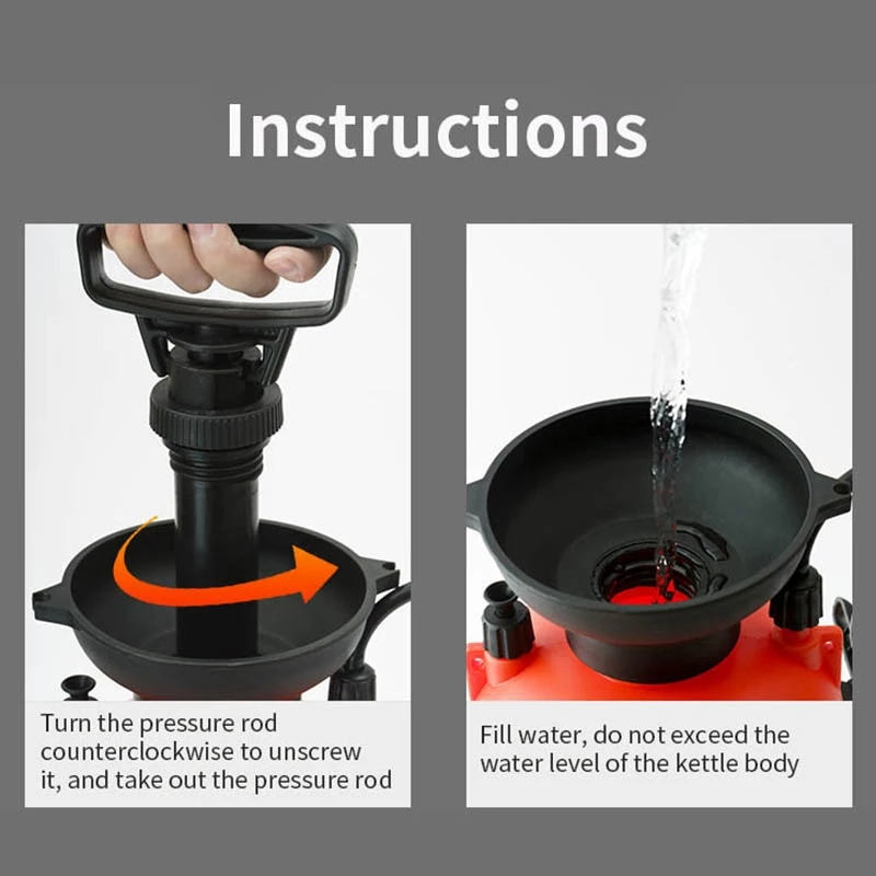 Garden Pressure Sprayer Bottle Outdoor Plant Flower Watering Sprayer Tools Garden Sprayer with Shoulder Strap Gardening Tool