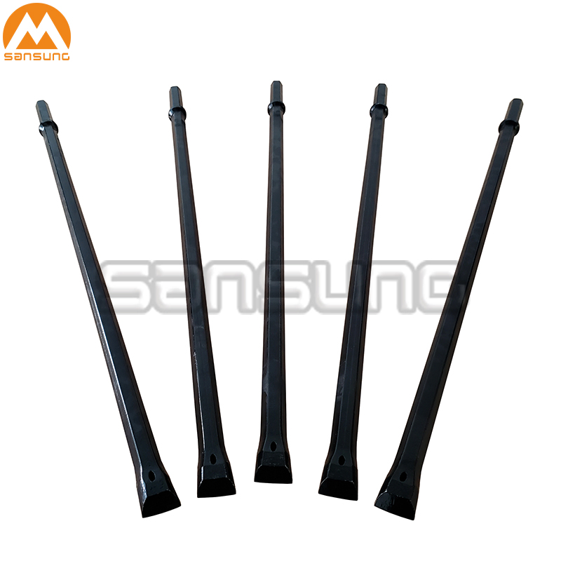 Carburized 32/34/36/38/40/42/45mm Chisel End Hex Drill Steel Rod