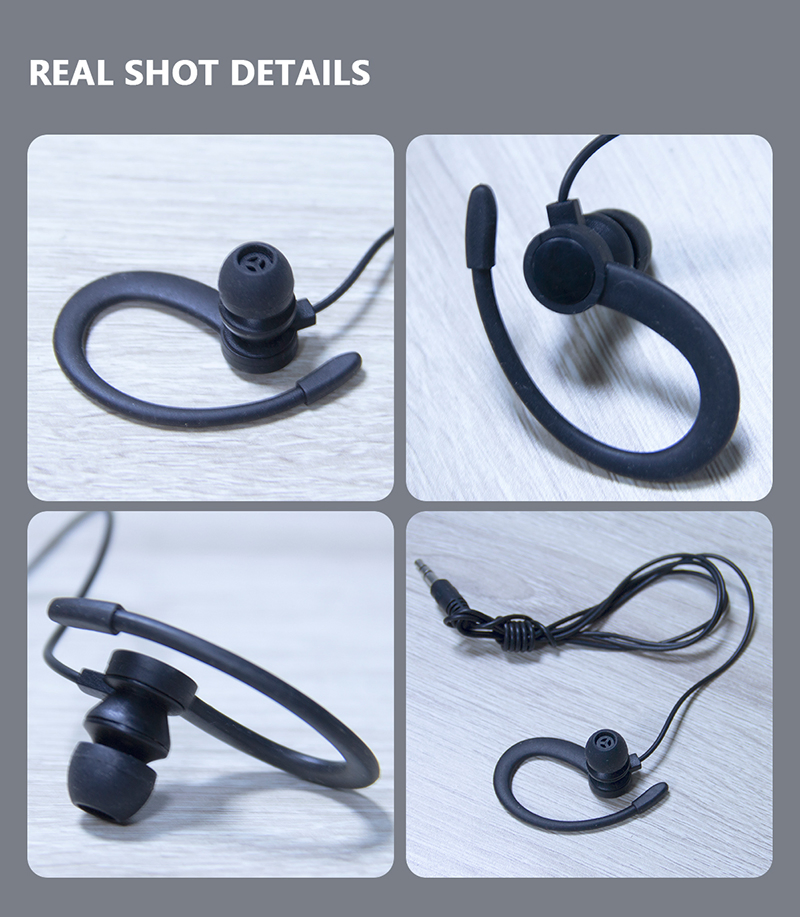 Накладные моно-наушники с крючком для авиации и гидов