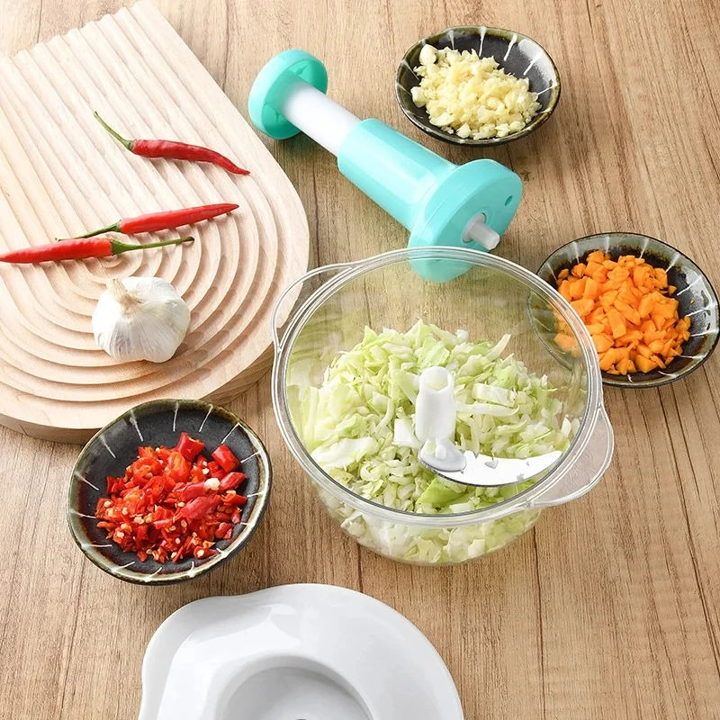 New Arrival Veggie Vegetable Slicer Cutter and Push Hand Onion Chopper