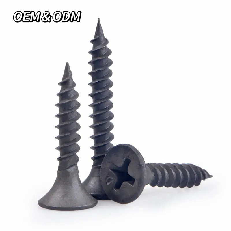 Big Head Self Tapping Fastener Nickle Finish 40mm Wood Manufacturer Metal Black Drywall Screw
