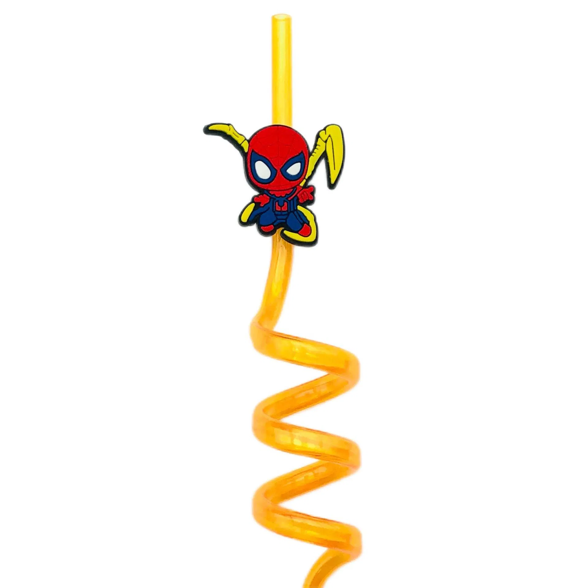 2023 New OEM Custom Straw Topper Party Bar Accessories Marvel Cartoon Straw Charms Topper Marvel Spider-Man Straw Topper