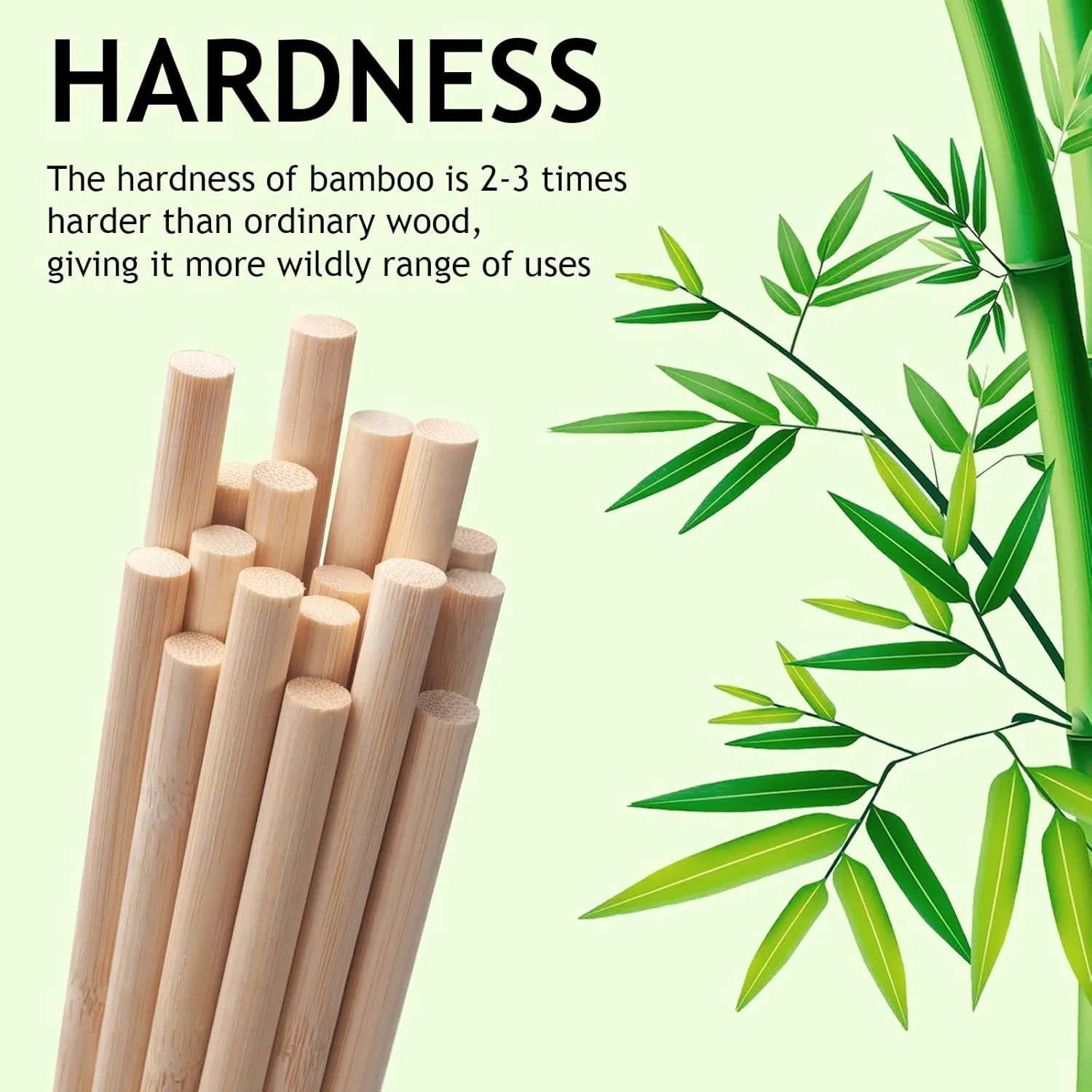 Bamboo Is Suitable for Parent-Child Handmade DIY Bamboo Round Stick Bamboo Stick