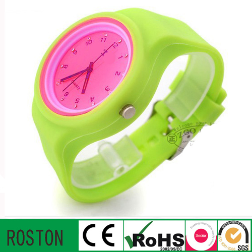 Quartz Movement Silicon Strap Classic Watch