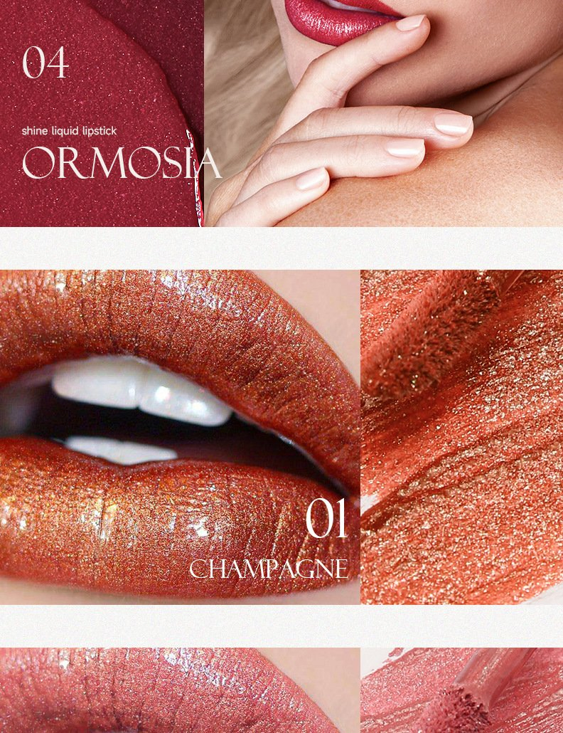 Wholesale Customization Starlight Diamond Professional Shine Metallic Glitter Comfortable Non Sticky Lip Gloss