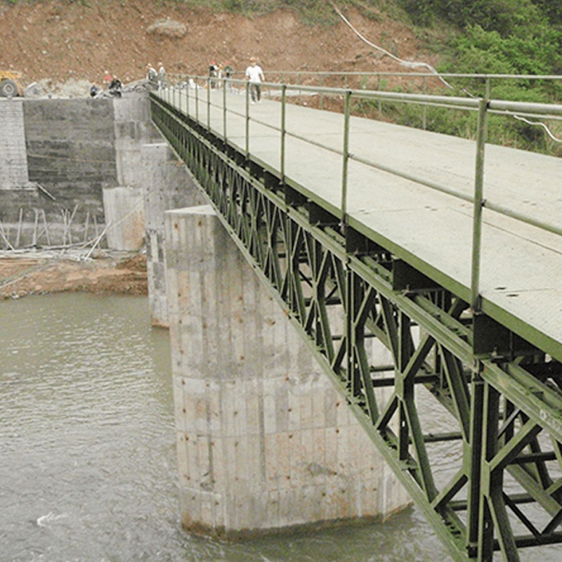 Factory Direct Supply Bailey Steel Structure Pedestrian Bridge Temporary Bridge