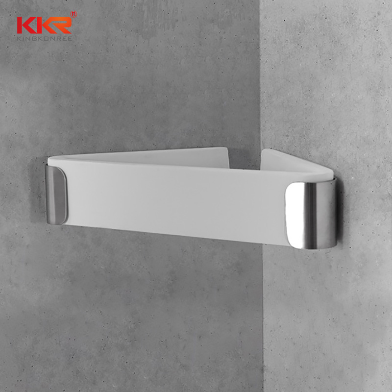 Hotel Towel Rack Corner Shower Shelf Storage Rack for Bathroom