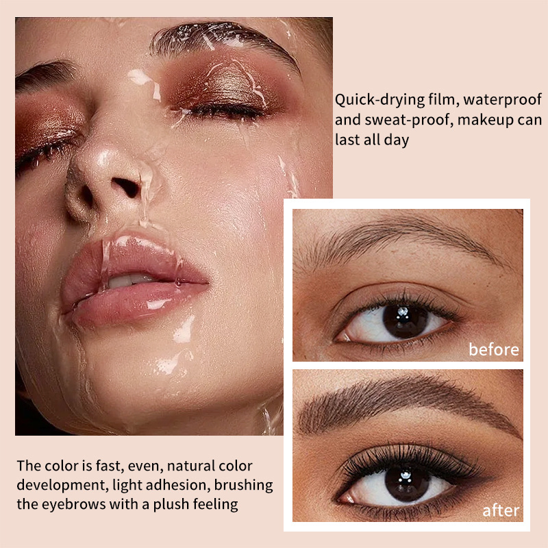 Flake-Free Eyebrow Mascara with Smudge-Proof Formula creates Long-Lasting Makeup
