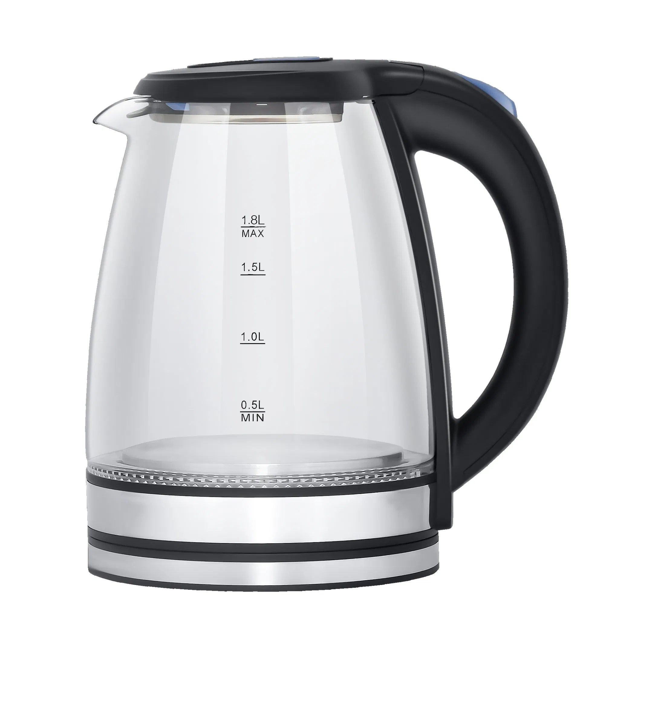 New 1.8L Glass Electric Kettle Litter Stainless Steel Electric Kettles Cordless Glass Water Kettle Tea
