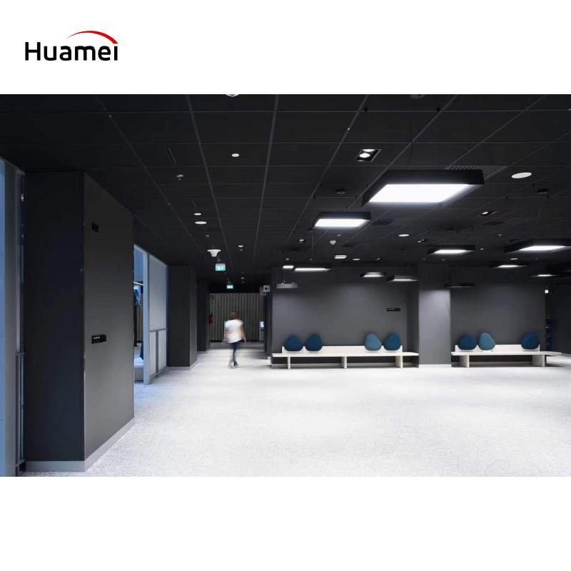 Factory Supplier 600 X 1200 Fiberglass Acoustic Fireproof Black Ceiling Tiles