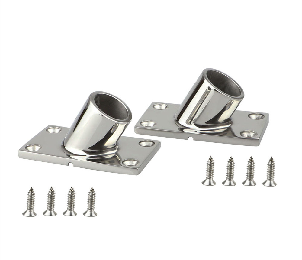 Основание для леерного ограждения яхты из нержавеющей стали, 60°