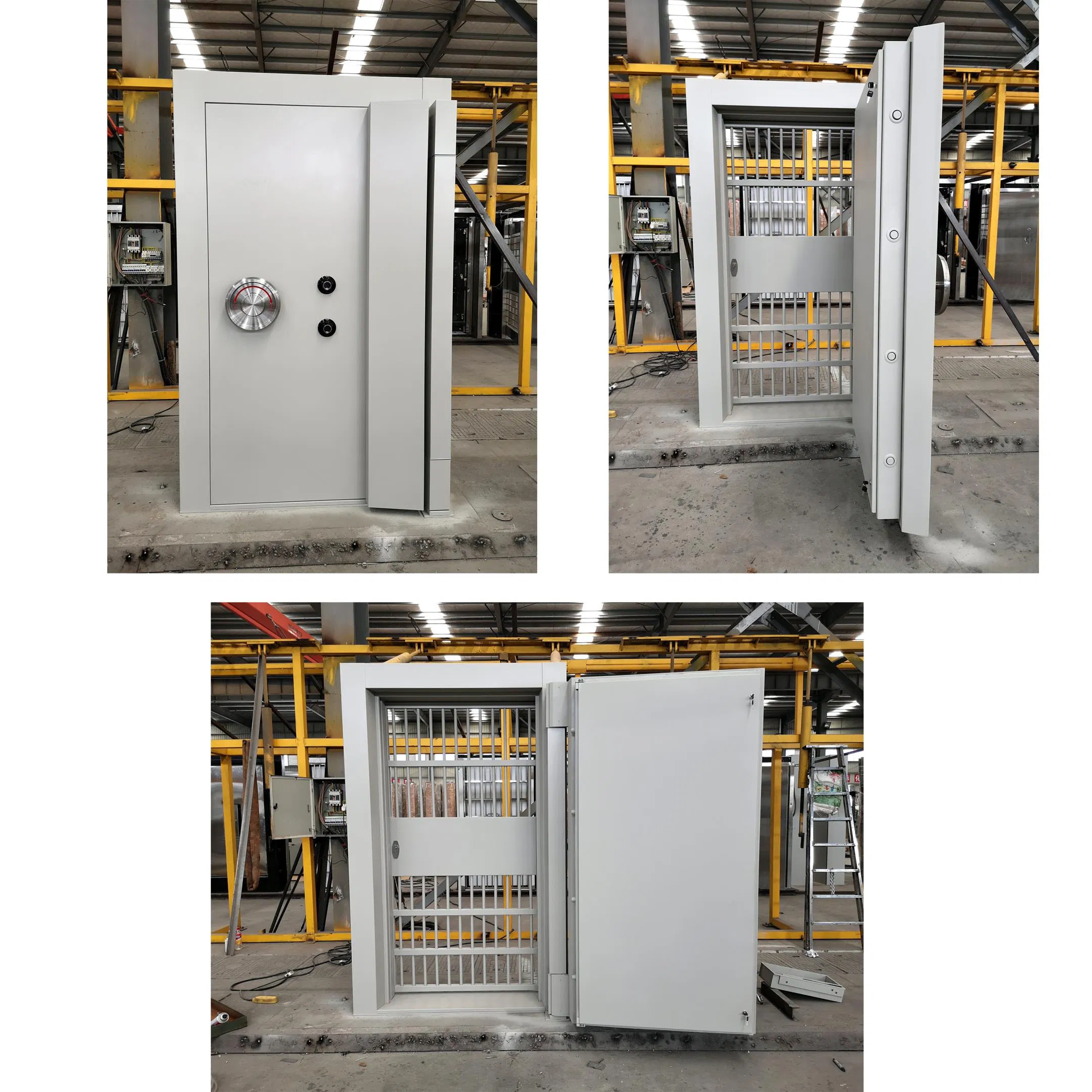 Bank Security Electrical Sliding Vault Door with Double Gate
