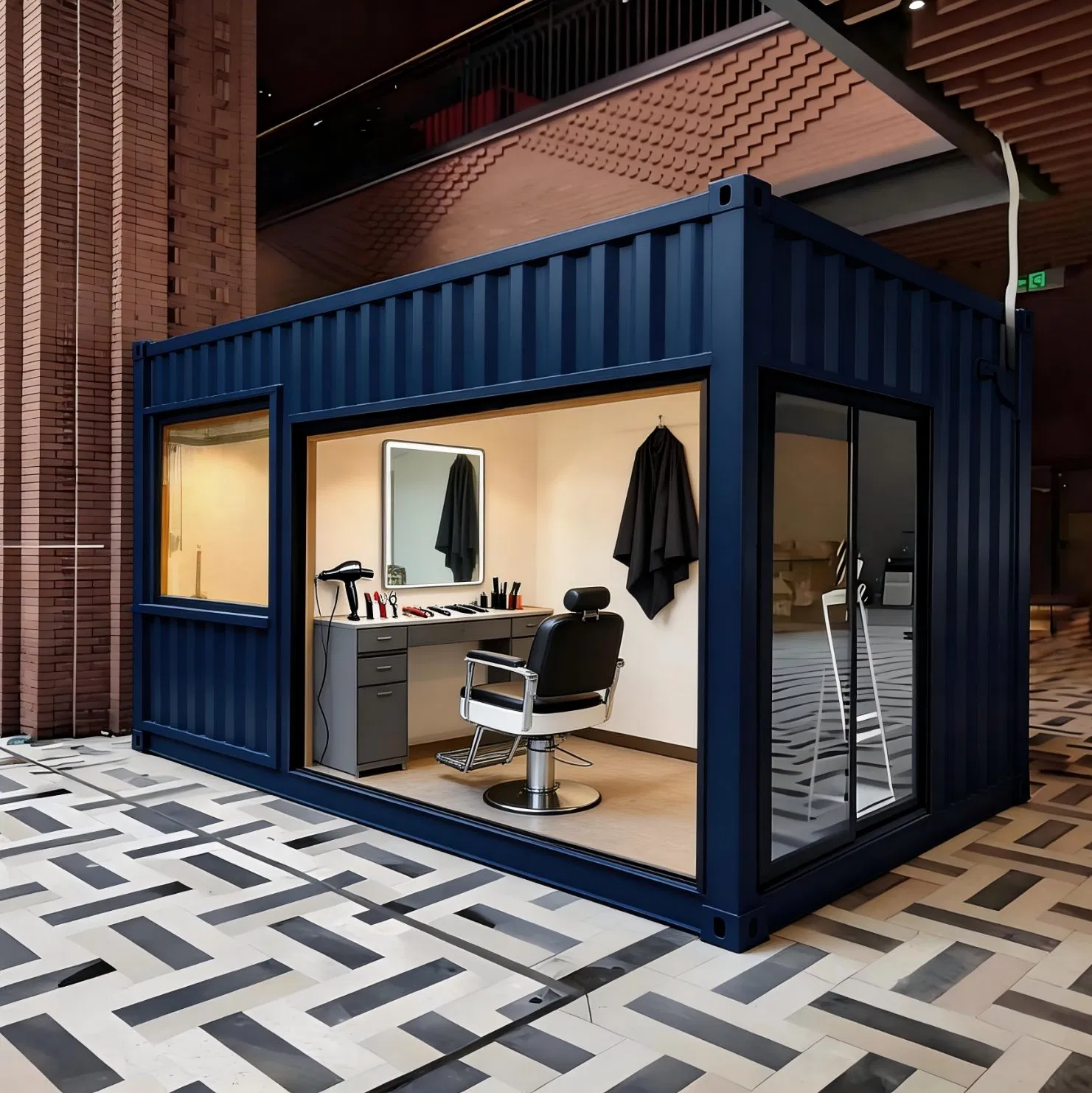 Prefabricated House Steel Structure Moveable Modular House for Street Cafe Mobile Shop