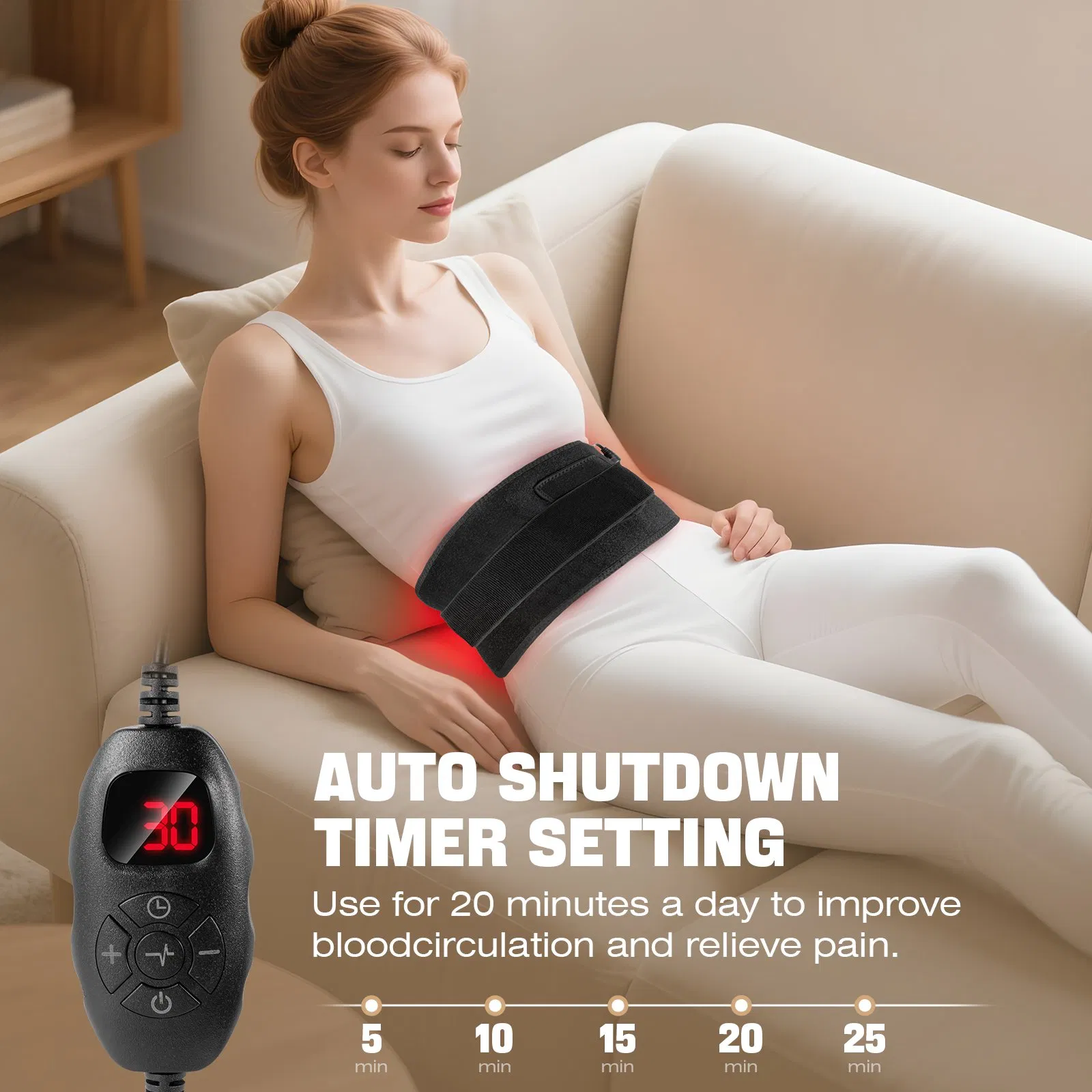 Custom Wearable Infrared LED Red Light Therapy Belt 660nm 850nm Factory Price